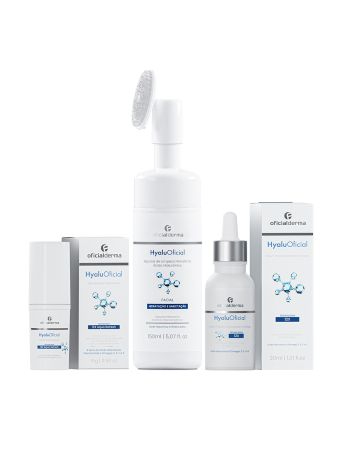 HyaluOficial Anti-idade Espuma + S&eacute;rum Volumizador + Stick