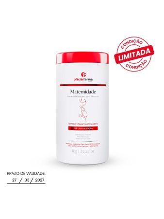 Creme Antiestrias Massagem Maternidade Pré Pós Gestação 1kg