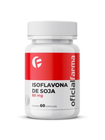 Isoflavona De Soja 80mg 60 Cápsulas