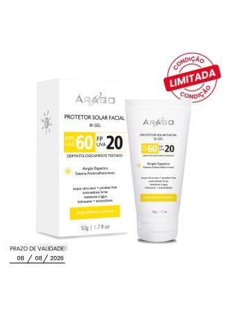Protetor Solar Facial Bi-gel FPS 60 50g
