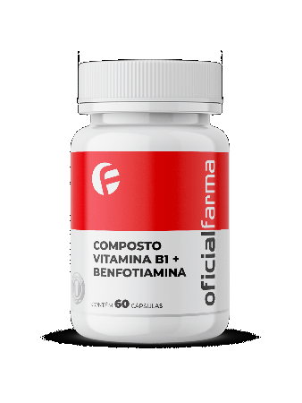 Composto Vitamina B1 + Benfotiamina 60 C&aacute;psulas