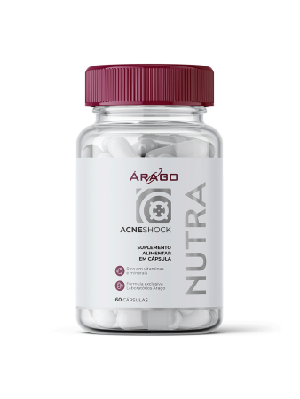 Árago Nutra Acne shock - Antiacne e controle da oleosidade - 60 Cápsulas 