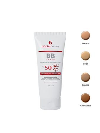 BB Cream FPS 50 tonalizante multifuncional com fator de prote&ccedil;&atilde;o e com &Aacute;cido Hialur&ocirc;nico 60g