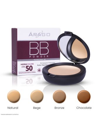 BB Powder FPS 50 Protetor Solar Pó Compacto com Ácido Hialurônico 12g