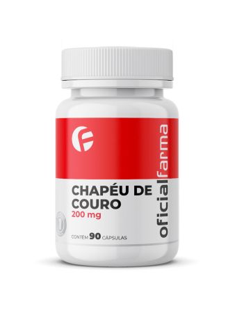Chap&eacute;u de Couro 200mg 90 C&aacute;psulas
