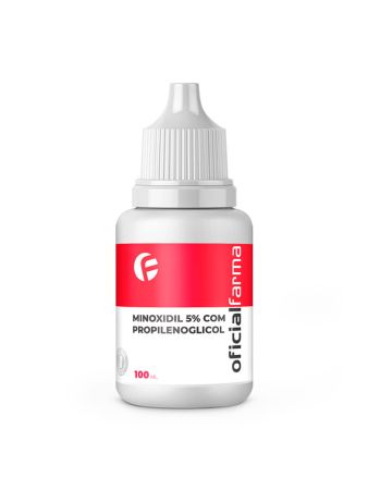 Minoxidil 5% Com Propilenoglicol 100Ml - Lo&ccedil;&atilde;o Capilar