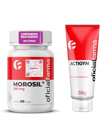 Morosil® 500mg 30 Doses Mastigáveis + Actigym 50g